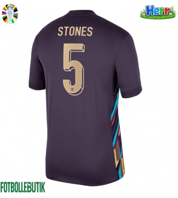 England John Stones #5 Bortatröja EM 2024 Kortärmad